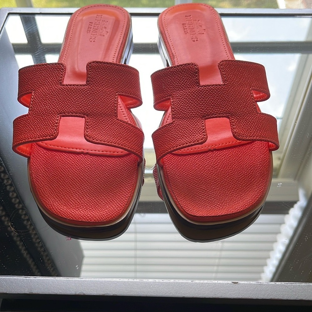 Women's Red Slide Sandals